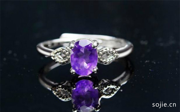幸福嫁到紫水晶戒指怎么样 幸福嫁到紫水晶戒指好看吗