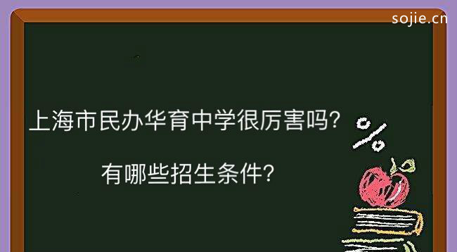 上海市民办华育中学很厉害吗？一年学费多少招生条件有哪些？