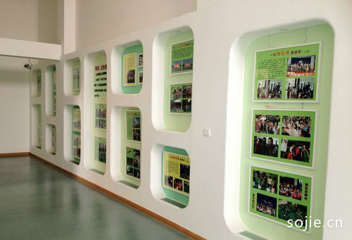 学校走廊文化墙装修效果图 5款教室走廊文化墙布置设计图片