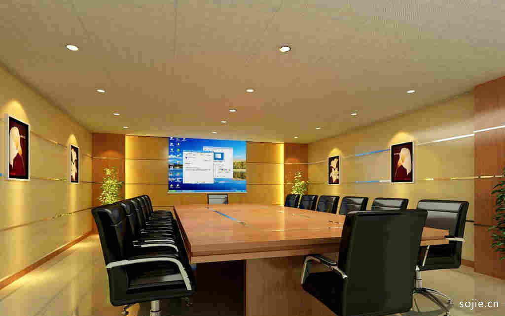 会议室木丝吸音板墙面装饰设计图 4款聚酯纤维木质吸音板装修效果图