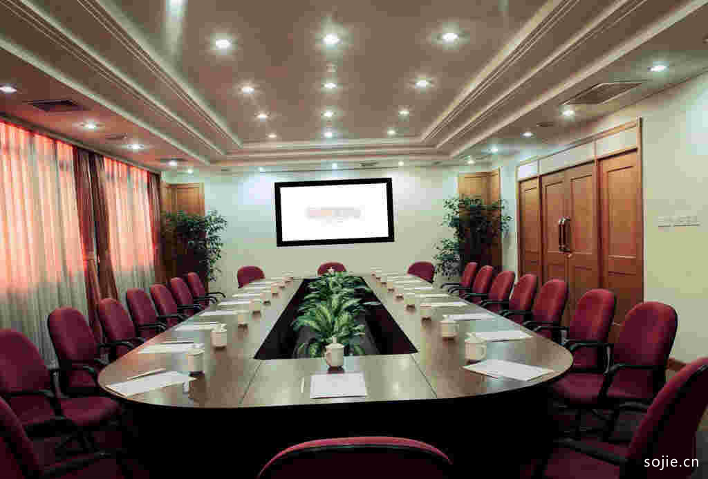 会议室木丝吸音板墙面装饰设计图 4款聚酯纤维木质吸音板装修效果图