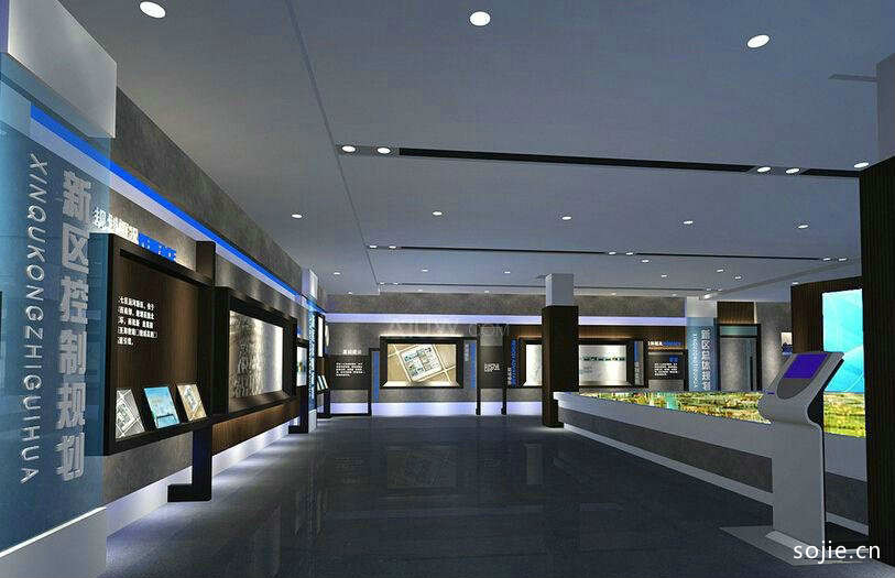 公司展厅布置装修效果图欣赏 5款简约时尚展厅大厅设计图片