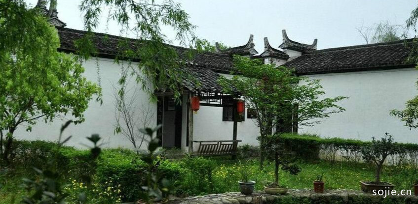 江南乡村庭院实景图片