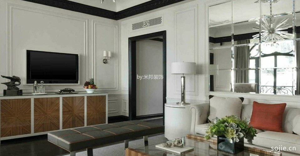 新古典风格150平米四室两厅室内装修效果图